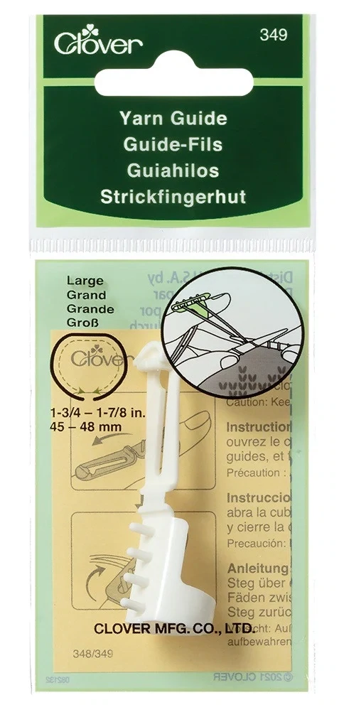 Clover - Yarn Guide For Stranded Knitting (Large) 1 3/4-1 7/8 Clover - Yarn Guide For Stranded Knitting (Large) 1 3/4-1 7/8