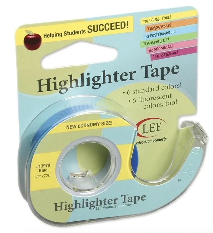 Highlighter Tape - Blue (Lee Products)