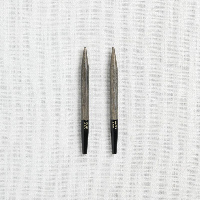 LYKKE - 3.5" Interchangeable Tips - 4.0 mm (US 6) - Driftwood