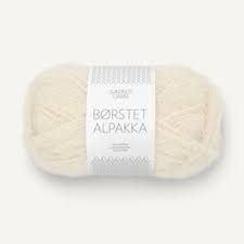 Sandes Garn - Borstet Alpakka - Optic Vanilla - 2102