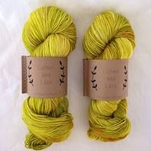 Lichen and Lace - 80/20 Organic Sock - Citron