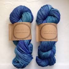 Lichen and Lace - 80/20 Organic Sock - Blue Lagoon