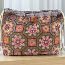 Emma Ball - Medium Drawstring Bag  - Persian Tiles