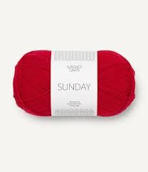Sandnes Garn - SUNDAY - Red - Col 4219 Sandnes Garn - SUNDAY - Red - Col 4219