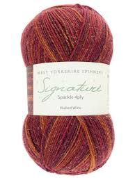 WYS - Signature Sparkle 4 Ply - Mulled Wine - 1295 WYS - Signature Sparkle 4 Ply - Mulled Wine - 1295