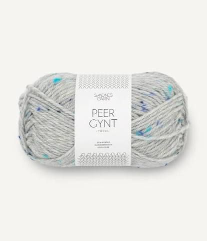 Sandnes Garn - Peer Gynt - Light Grey Blue Tweed  - 1502