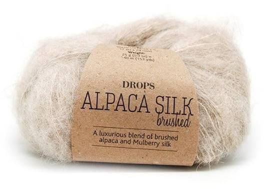 Drops - Brushed Alpaca Silk - Light Beige - Col. 04