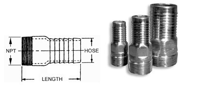 Steel Hose Barb  HCN075
