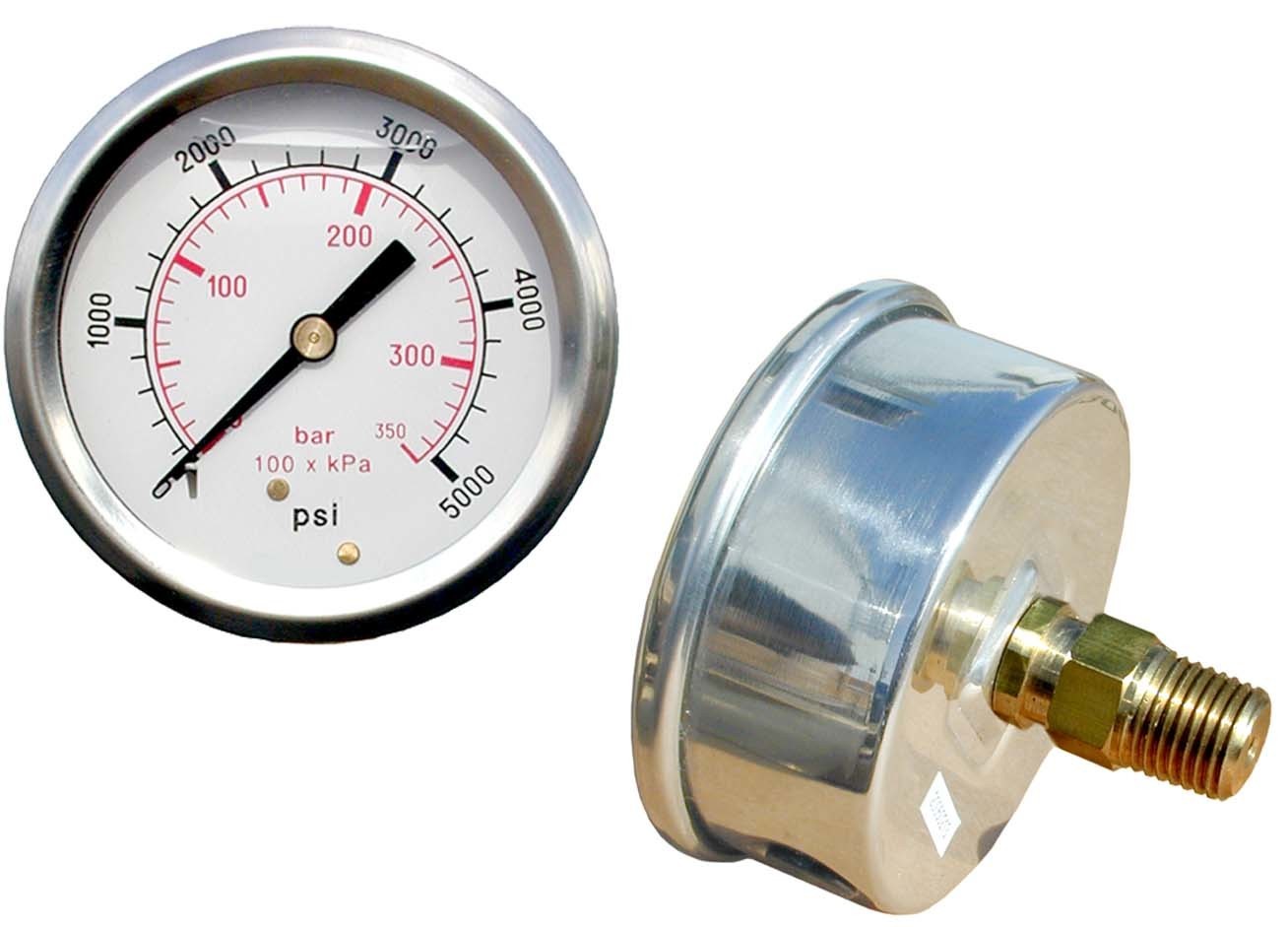 3000 PSI Back Mount GAUGE