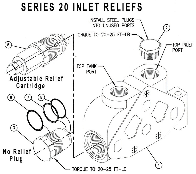 660290205 - INLET RELIEF CARTRIDGE 1750-2200