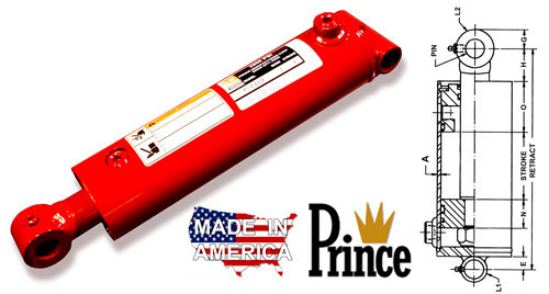2.5" Bore Prince ROYAL Welded Cylinder