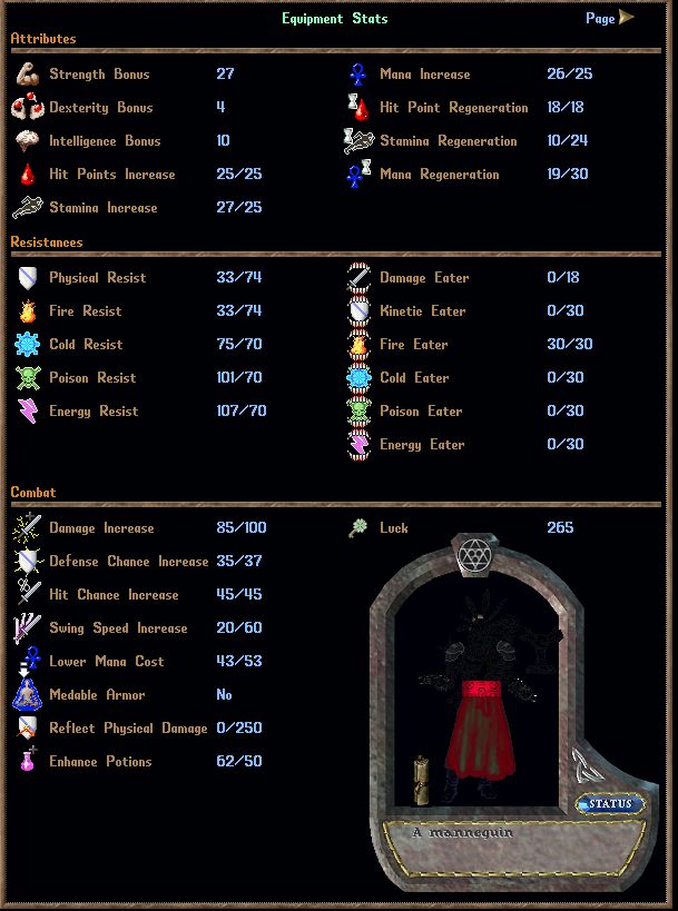 PVP Swords / Archer Complete Suit + 115 Bonus Skills - REFINED