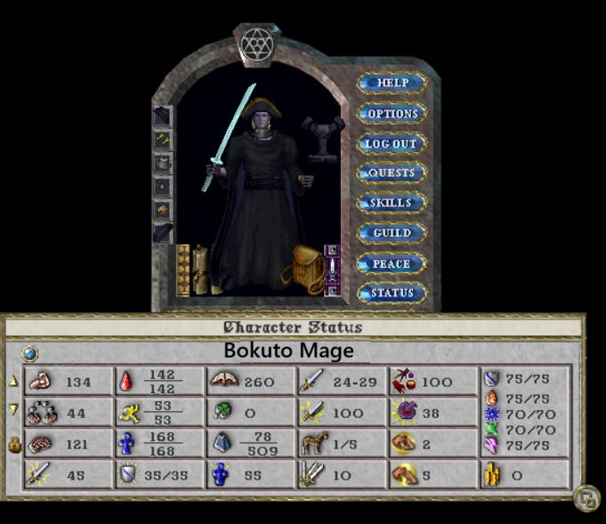 PvP Bokuto Mage Suit – 100 DI – Refined