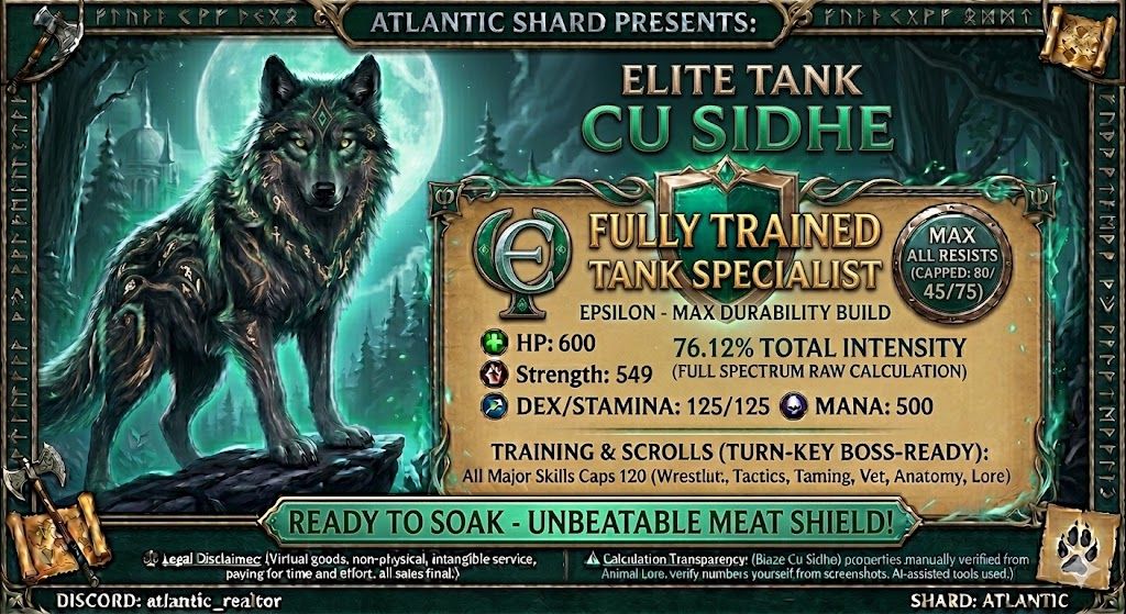 🐺 "EPSILON" — ELITE TANK CU SIDHE - DISCORDANCE SPECIALIST 🐺