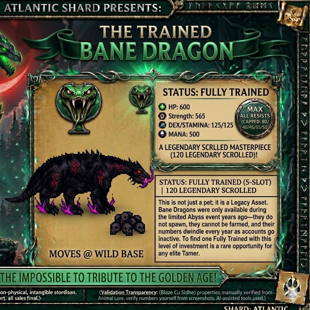 ☣️THE ULTIMATE LEGACY BANE DRAGON - TRAINED ☣️
