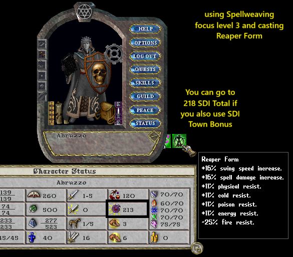 🔥 213 SPELL DAMAGE INCREASE (SDI) SUIT – EXTREME HIGH-END CASTER SET 🔥