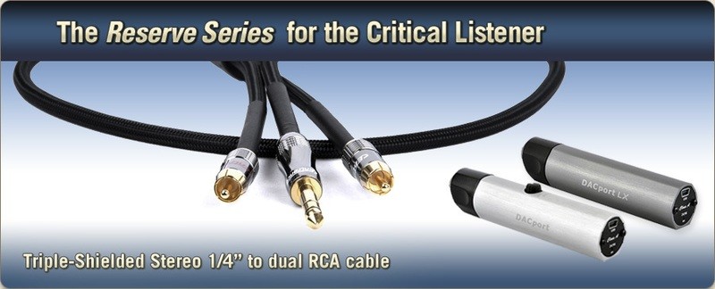 Reserve Series Stereo 1/4" to Dual RCA cable