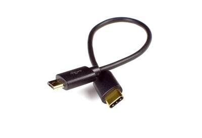 USB C to Micro USB cable, .65 ft (.2M)