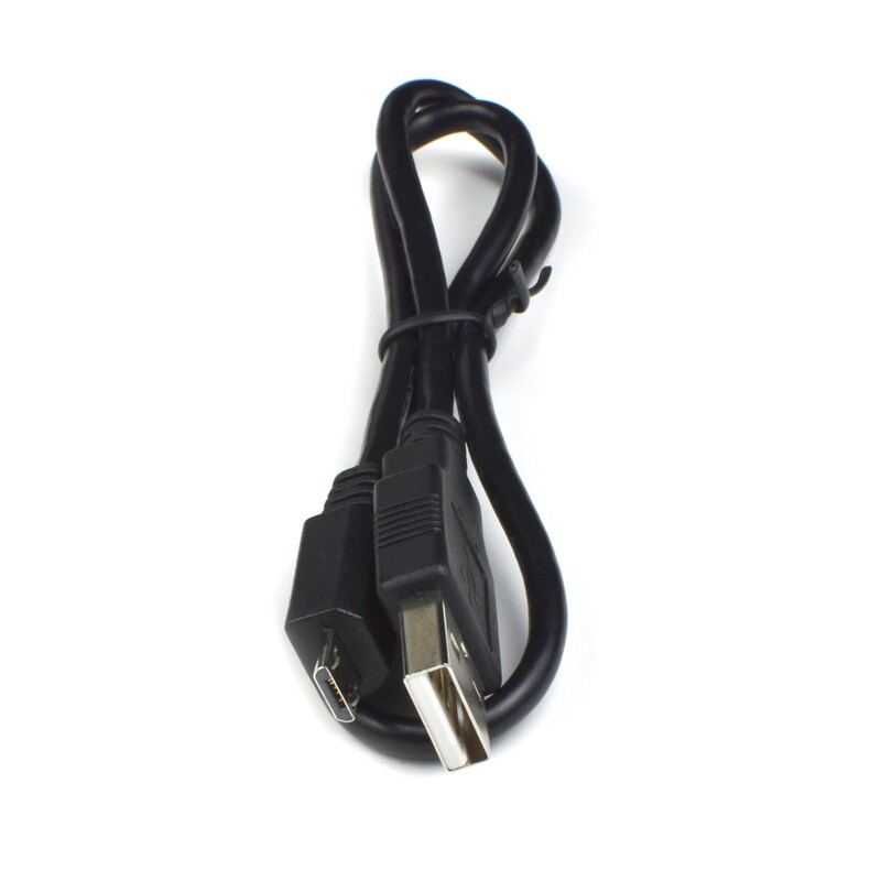 USB A to USB micro B cable, 1.5'