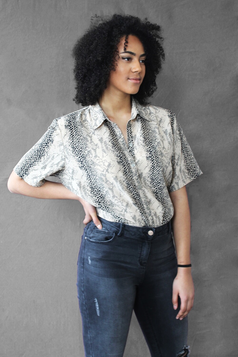 Joelle - Animal Print Shirt