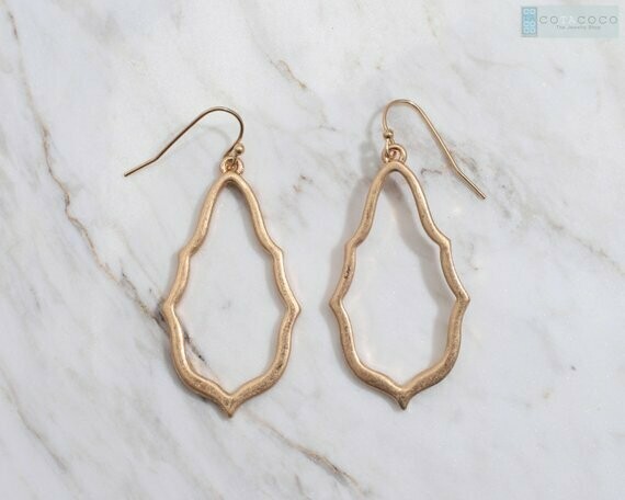Mazy - Paisley Silhouette Earrings - Jewellery