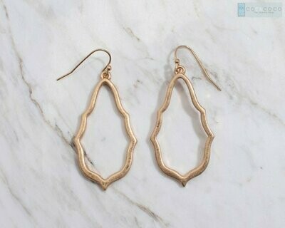 Mazy - Paisley Silhouette Earrings - Jewellery
