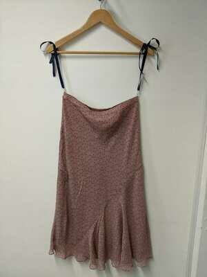 Jamilla - Pink Diagonal Ruffled Skirt Jamilla - Pink Diagonal Ruffled Skirt