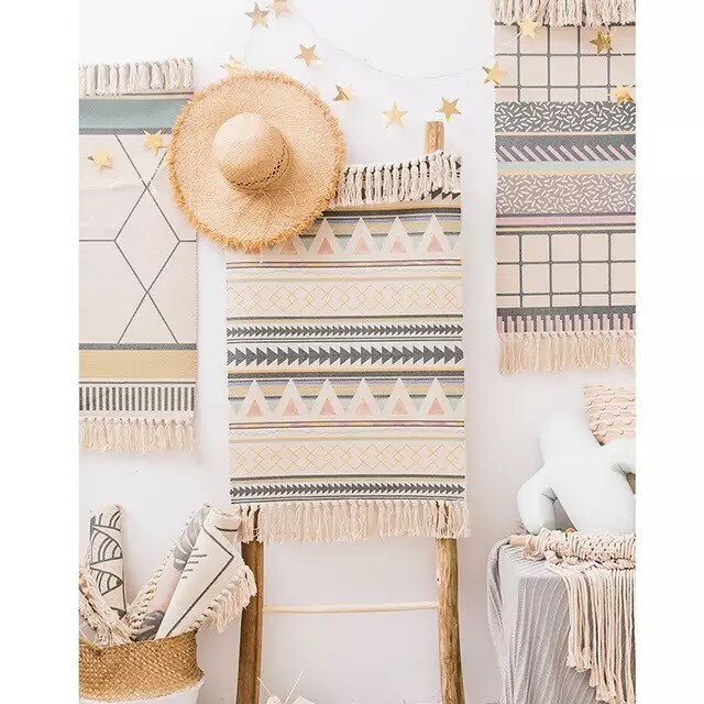  Boho bed rug