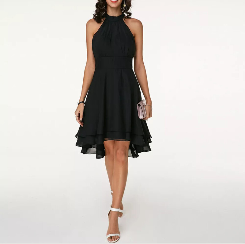 Nola - Elegant American Neckline Dress