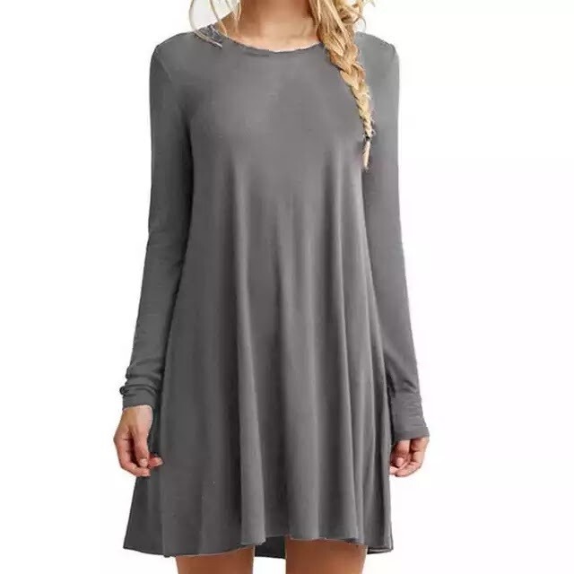 Belinda - long sleeves relaxed fit dress