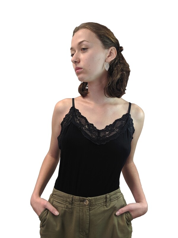 Ashley - Lace Vest Top