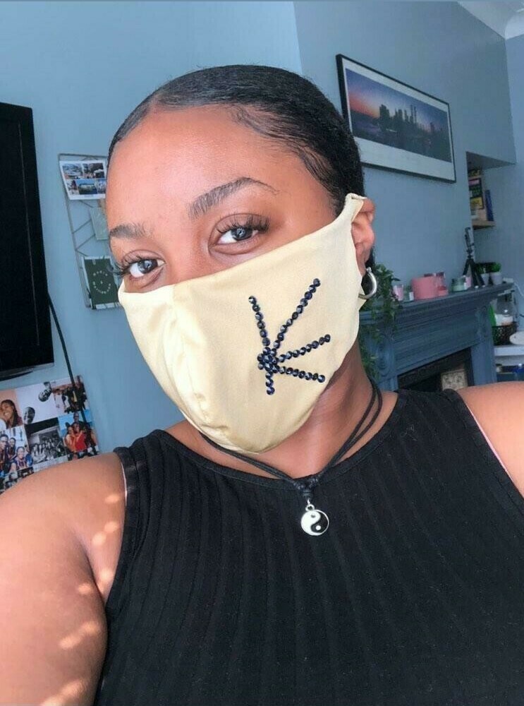 Non Medical - Swarovski Crystal Personalized Masks