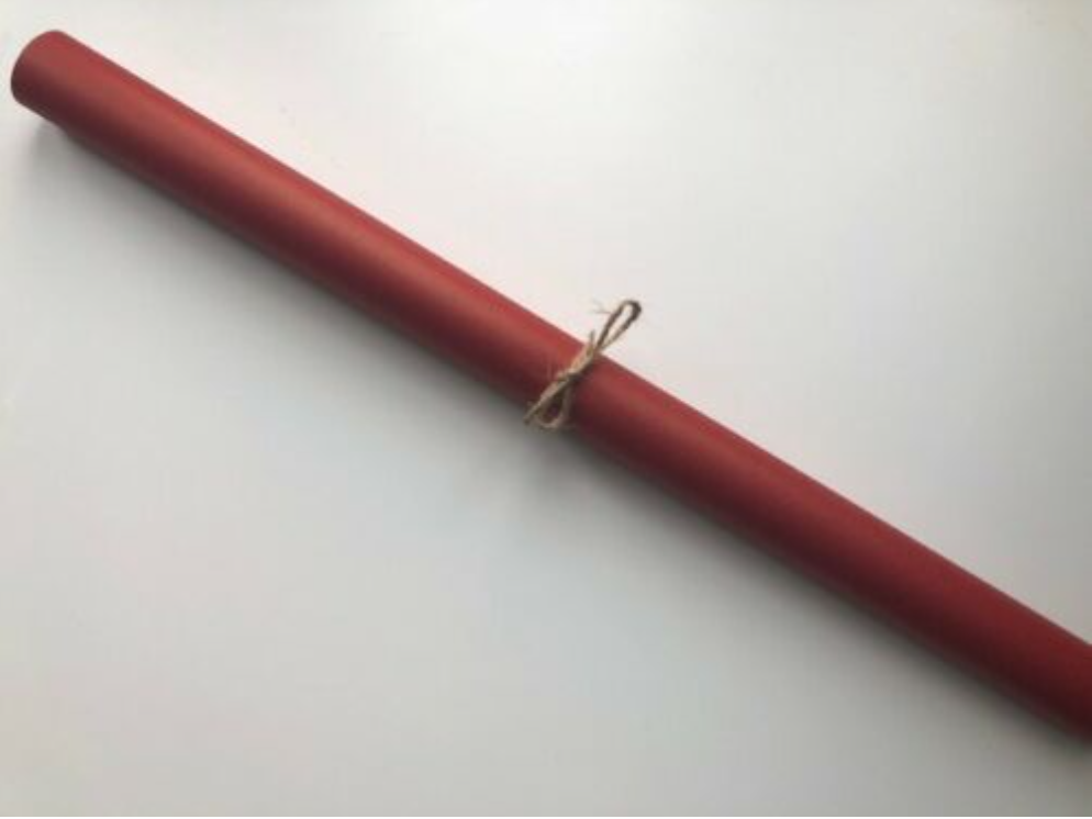 Recycling Wrapping Paper- Stationery, Colours: Red