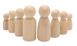 Wooden Peg Dolls Painting Kit - Craft Kits