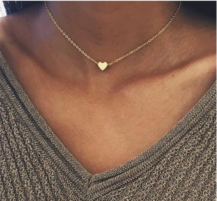  Heart Necklace - Gifts, Colour: Gold