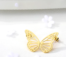 Butterfly Earring - Jewellery, Colour: Gold