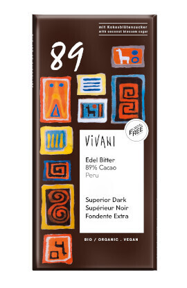 VIVANI  Superior Dark Chocolate 89% Cocoa Peru