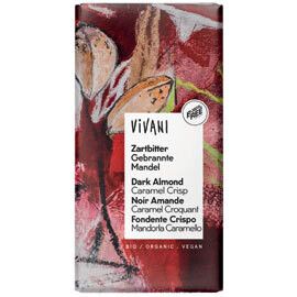 VIVANI  Dark Chocolate Almond Caramel Crisp