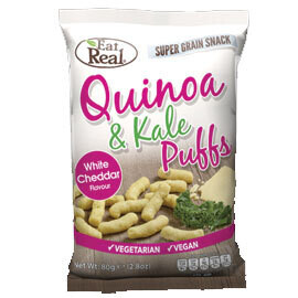 Eat Real Quinoa and Kale Puffs White Cheddar- Food