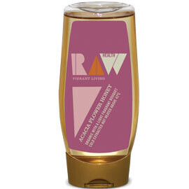 Raw Vibrant Living  Acacia Flower Honey - Squeezy Bottle