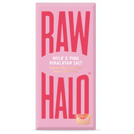 Raw Halo Mylk &amp; Pink Himalayan Salt Raw Chocolate