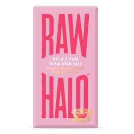 Raw Halo  Mylk &amp; Pink Himalayan Salt Raw Chocolate