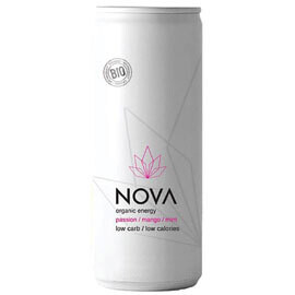 Nova Organic Energy Energy Drink - Passion Fruit Mango &amp; Mint