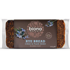 Biona Chia and Flax Seed Rye Bread- Food