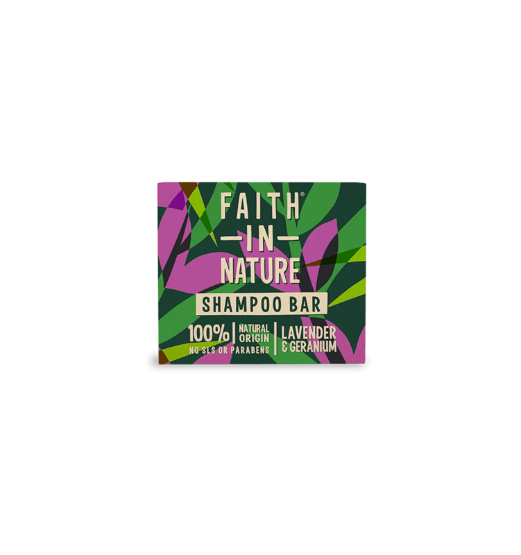 Faith In Nature Lavender and Geranium Shampoo Bar 85g - Beauty