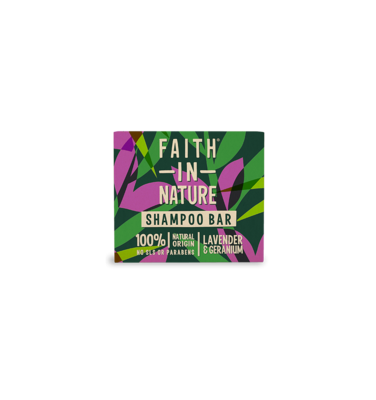 Faith In Nature Lavender and Geranium Shampoo Bar 85g - Beauty