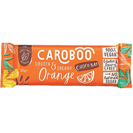 Caroboo Carob Bar Smooth &amp; Creamy Orange -Food