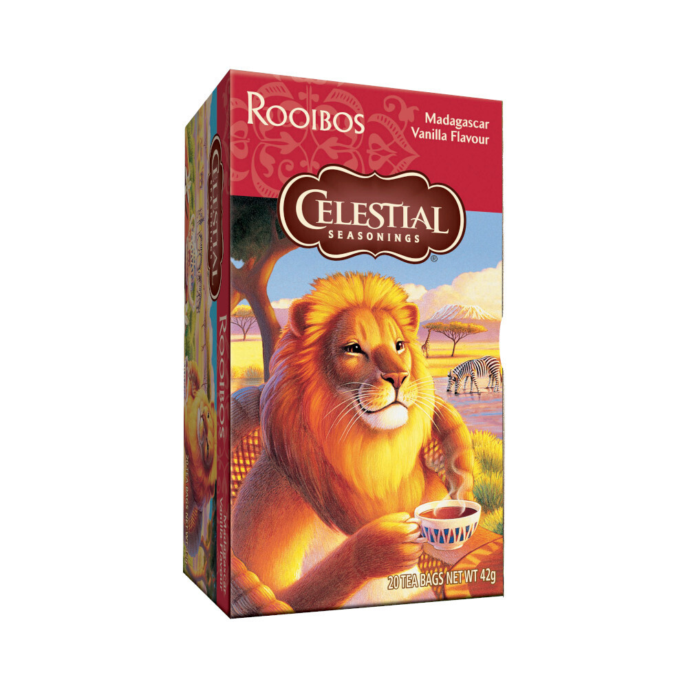 Celestial Seasonings Madagascar Vanilla Rooibos Tea -Food