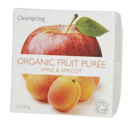 Clearspring Apple &amp; Apricot Puree -Food