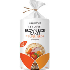 Clearspring Brown Rice Cakes 7 Seeds  -Food